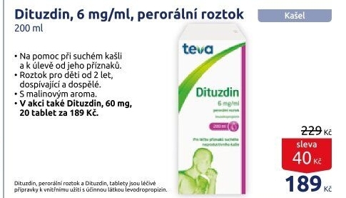 Roztok na suchý kašel Dituzdin