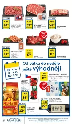 akční leták Tesco 2.10.2024-8.10.2024