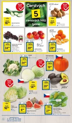 akční leták Tesco 2.10.2024-8.10.2024