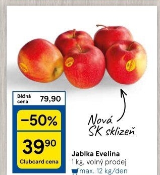 Jablka Evelina