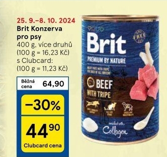 Konzerva pro psy Brit