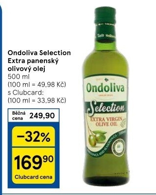 Olivový olej extra panenský Selection Ondoliva