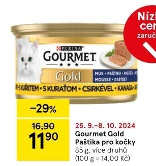 Paštika pro kočky Gold Gourmet Purina