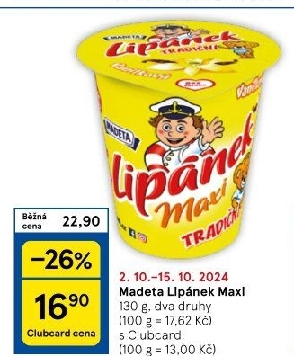 Dezert Lipánek Madeta