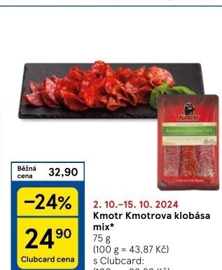 Kmotrova klobása mix Kmotr
