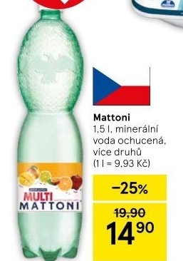 Ochucená voda Mattoni