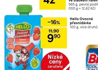Ovocná kapsička Hello