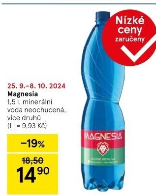 Přírodní voda Magnesia