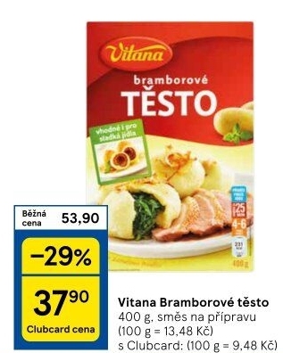 Těsto bramborové v prášku Vitana