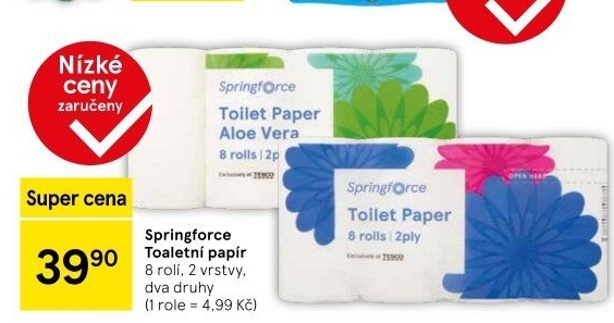 Toaletní papír 2vrstvý Springforce