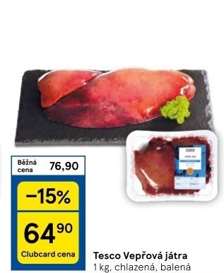 Vepřová játra Tesco