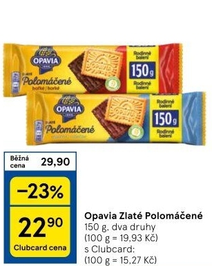 Zlaté polomáčené Opavia