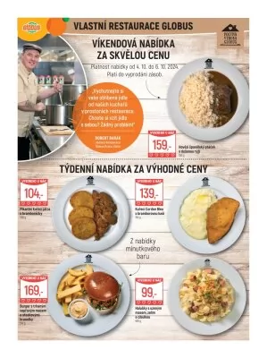 akční leták Globus 2.10.2024-8.10.2024