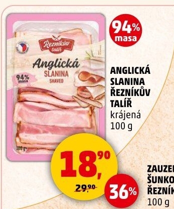 Anglická slanina Řezníkův talíř