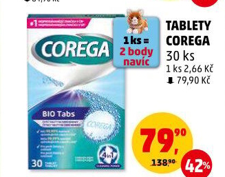 Antibakteriální tablety na zubní protézy Bio Corega