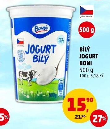Bílý jogurt Boni