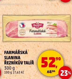 Farmářská slanina Řezníkův talíř