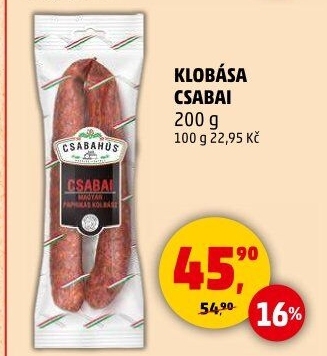 Klobása Csabai