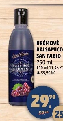 Krémový ocet balsamico San Fabio