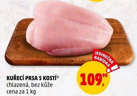 Kuřecí prsa s kostí