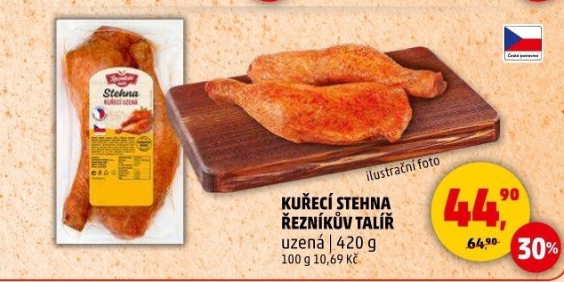 Kuřecí stehna uzená Řezníkův talíř
