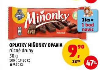 Oplatky Miňonky Opavia