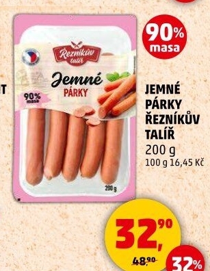 Párky jemné Řezníkův talíř