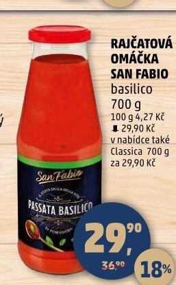 Rajčatová omáčka San Fabio