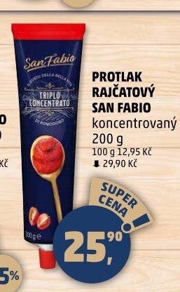 Rajčatový protlak koncentrovaný San Fabio