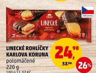 Rohlíčky linecké Karlova Koruna
