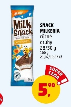 Snack mléčný Milkeria