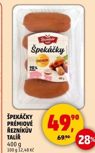Špekáčky premium Řezníkův talíř