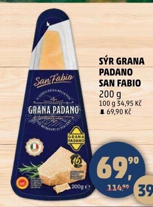 Sýr Grana Padano San Fabio