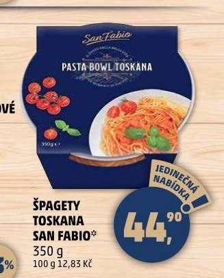 Těstoviny s omáčkou San Fabio