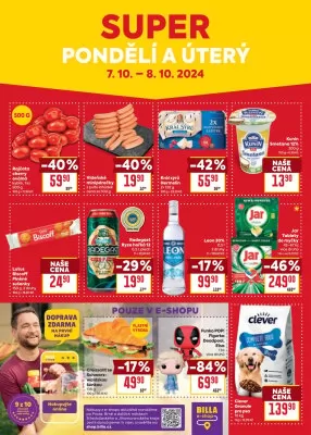 akční leták BILLA 2.10.2024-8.10.2024