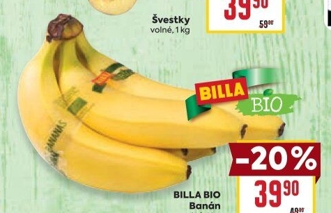Banány Naše Bio Billa