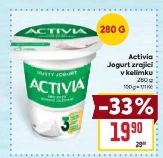 Bílý jogurt zrající Activia Danone