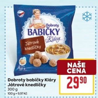 Knedlíčky játrové mražené Dobroty Babičky Kláry