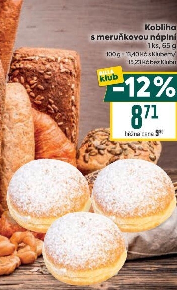 Kobliha s ovocnou náplní