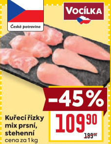 Kuřecí řízky mix Vocílka