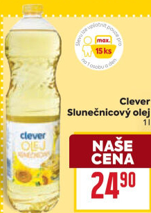 Slunečnicový olej Clever