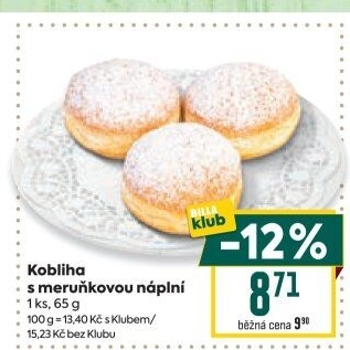 Kobliha s ovocnou náplní