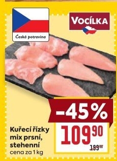 Kuřecí řízky mix Vocílka