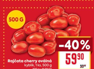Rajčata cherry oválná