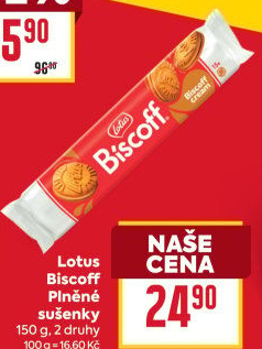 Sušenky sandwich Biscoff Lotus