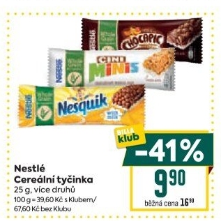 Tyčinka cereální Nestlé
