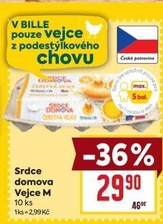 Vejce z podestýlky M Srdce Domova