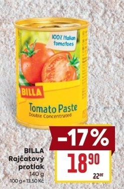 Rajčatový protlak Billa