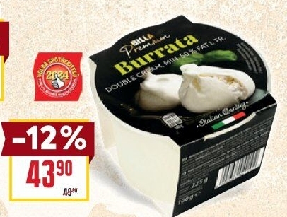 Sýr Burratta Billa Premium