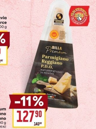 Sýr Parmigiano Reggiano Premium Billa
